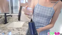 Pranking his tiny stepsis teen got big cock step sibling laid