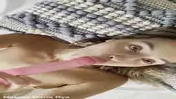Melena Maria Rya having fun with long plastic cock