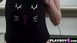 Sexy babe shows petite body