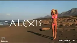 Beautiful Alexis Has Sex on the Beach Including Handjob and Facial
