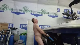 Kevin S Yardley fucks his boat propeller and cums!
