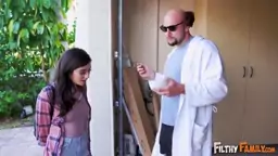 FILTHYFAMILY Step Dad Gets His Dick Sucked By Natalie Brooks and Rachael Cavalli
