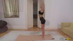 BANGBROS Miss Sallys Day Started With Yoga And Now Her Ass Is Satisfied And Her Pussy Is Dripping With Cum
