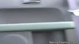 Slut Spring Thomas fucks a black Dude in a Van