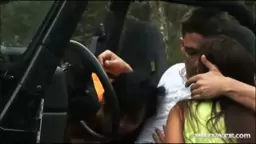 Susie Diamond and her BFF fuck a Guy in the Woods