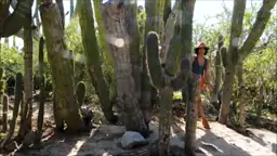 Amazing Angel Constance in desert ride