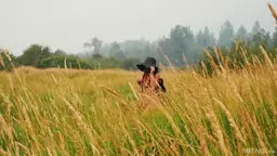 Sweet Angel Constance gets naked Outside