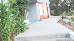 Cute Teanna Trump blows and rides a Cock poolside