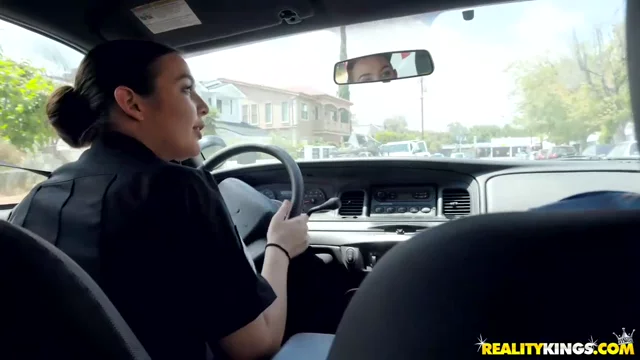 Blair Williams shares Dick with other female Cop