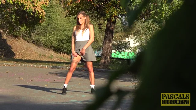 Silvia Dellai gets picked up and fucked in the Ass