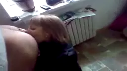 Russian wife  Licking ass & facial