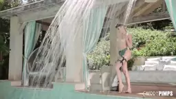 Big Boobs Cherry of the Month Kenzie Anne Gets A Wet Poolside Fuck