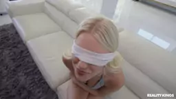 Sexy Girlfriend is open for blindfold funny stuff Jazlyn Ray