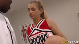 Cheerleader Teen Sydney Cole Fucks A Ebony Dick In Hospital