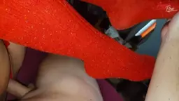 Sex with stepmom in long red socks