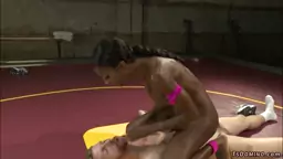 Ebony Transgender wrestler anal fucks coach