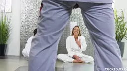 Karate class turns into a hardcore fuck