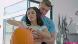 Halloween makes the stepsiblings lustful as fuck Lily Larimar Theodora Day